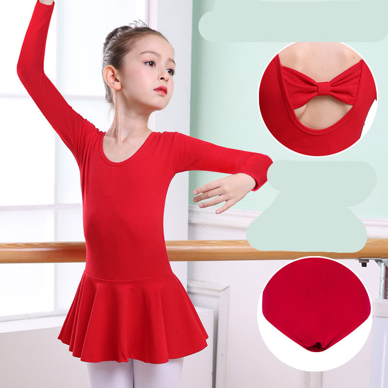 Children's Dance Clothes, Girls' Practice Clothes, Girls Short-sleeved Tutu from Eternal Gleams