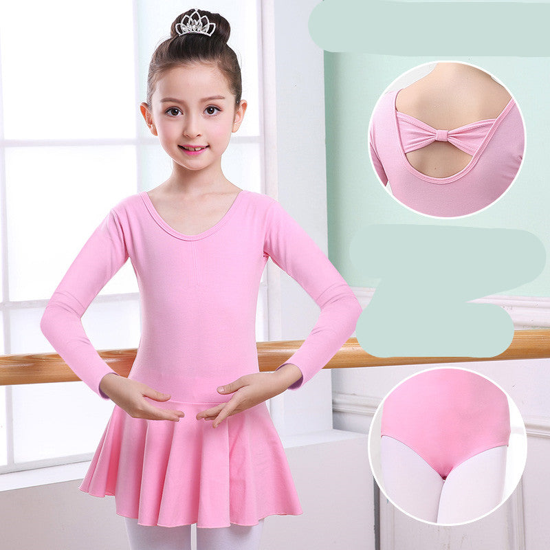 Children's Dance Clothes, Girls' Practice Clothes, Girls Short-sleeved Tutu from Eternal Gleams