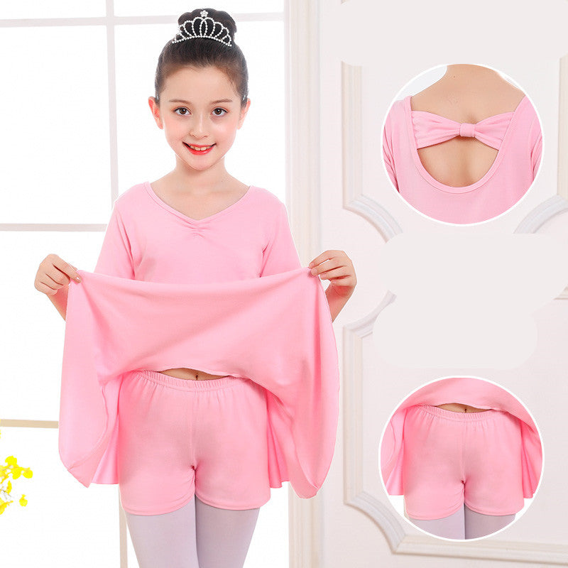 Children's Dance Clothes, Girls' Practice Clothes, Girls Short-sleeved Tutu from Eternal Gleams