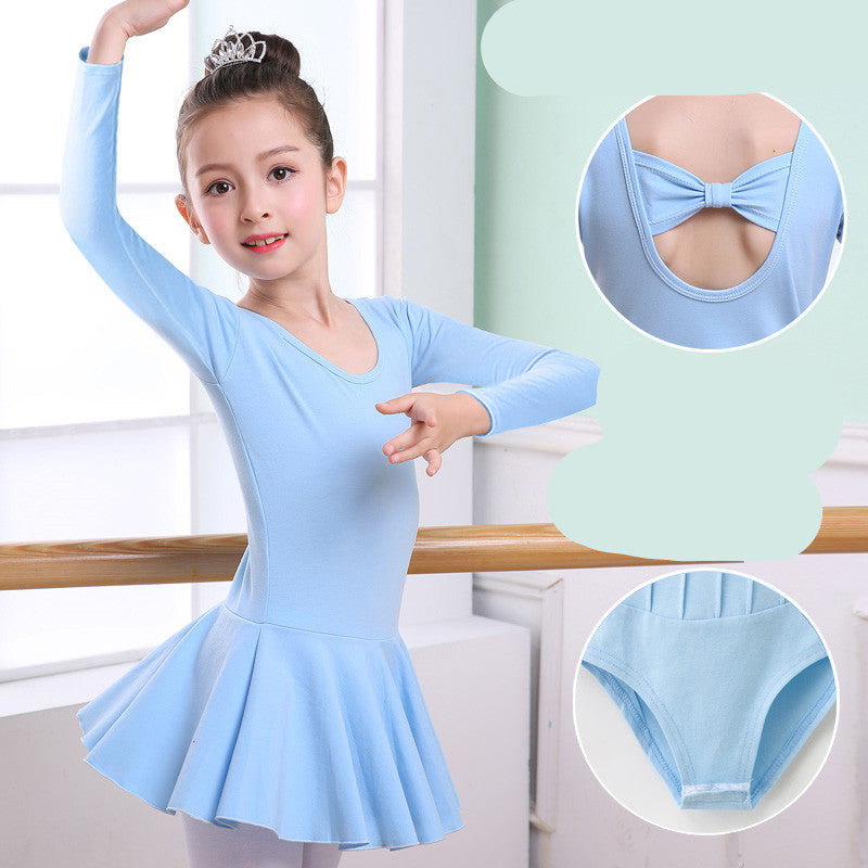 Children's Dance Clothes, Girls' Practice Clothes, Girls Short-sleeved Tutu from Eternal Gleams