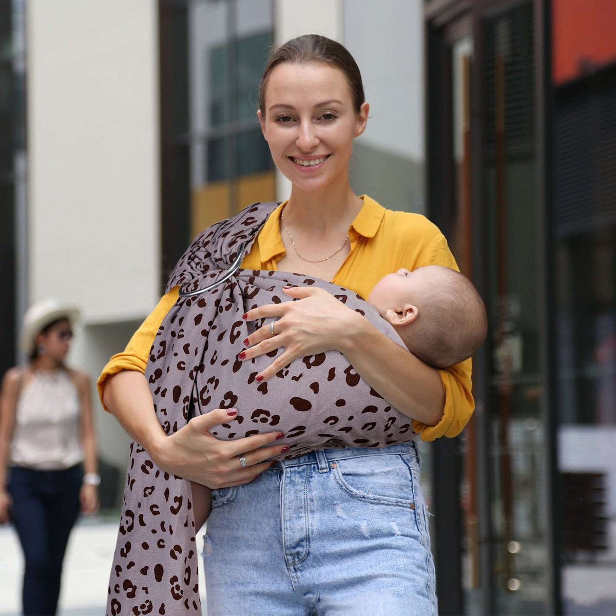 Cotton Printed Baby Sling Bag With Horizontal And Vertical Hug