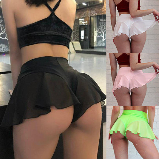 High Waist Solid Color Milk Silk Thong from Eternal Gleams