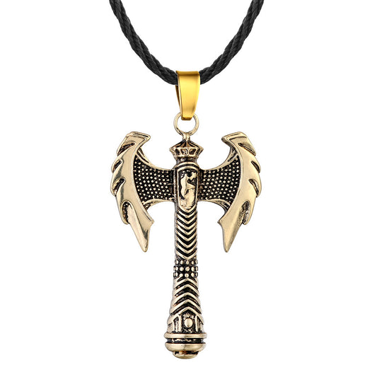 Ancient Greek Viking Axe Necklace - Unique and Stylish Jewelry for Men