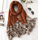 Wild Elegance: Leopard Print Gauze Scarf from Eternal Gleams