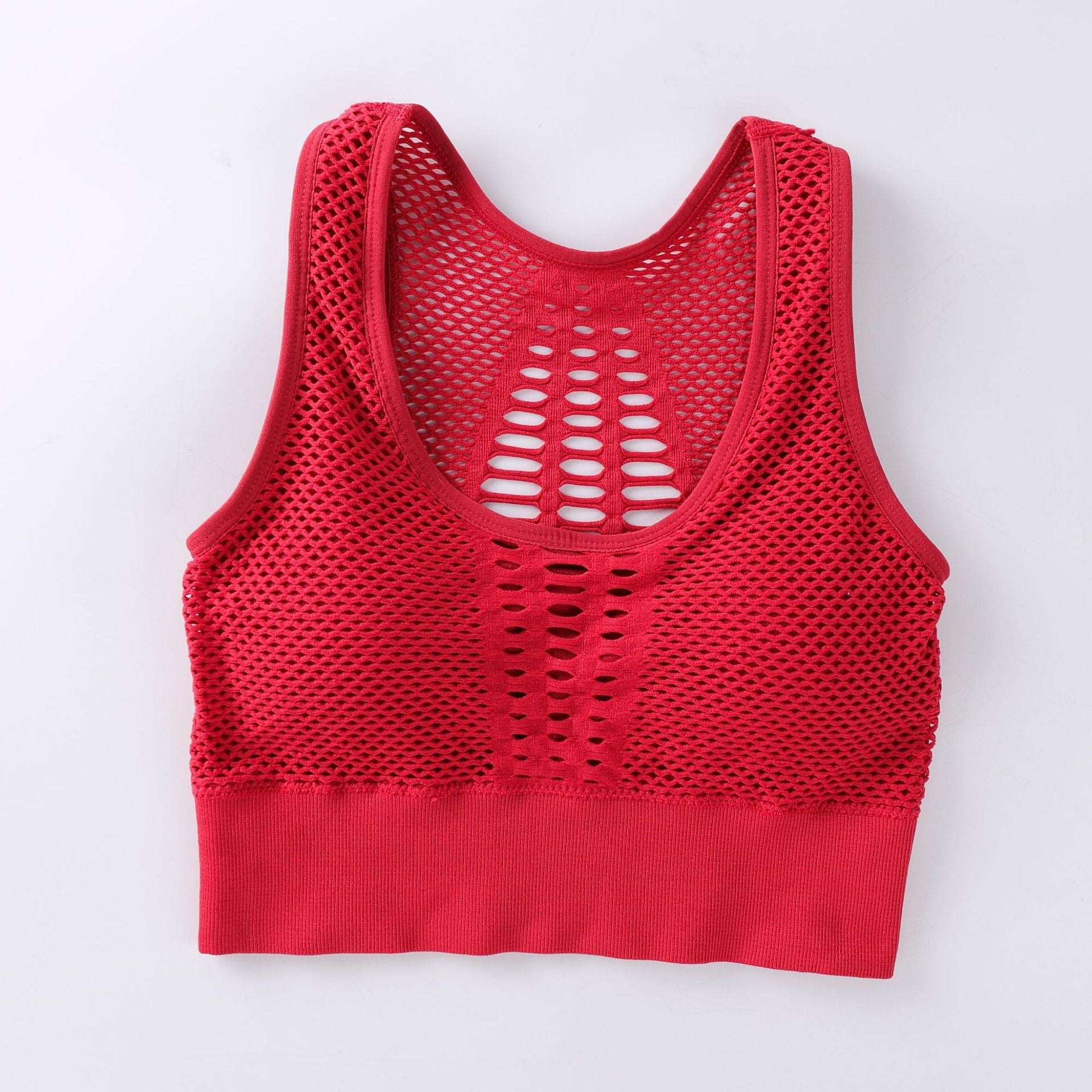 Breathable Mesh Yoga Running Bra - Women's Activewear