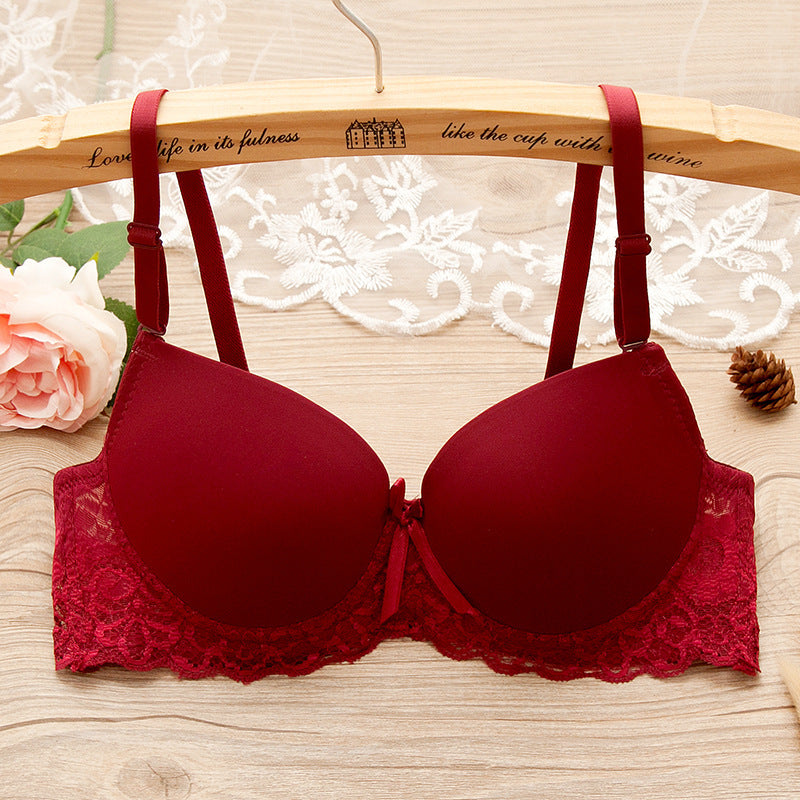 Small Chest Gathered Bra With Underwire