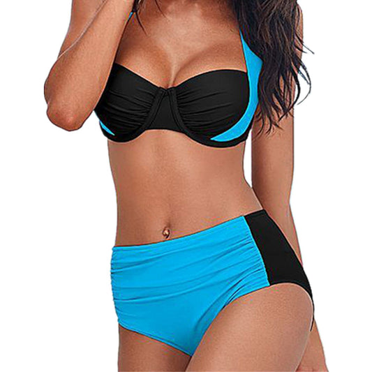 Euro Chic High Waist Bikini - Women's Swimwear from Eternal Gleams