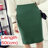 Women Office Skirt Spring Warm Knitted Pencil Skirts Ladies from Eternal Gleams