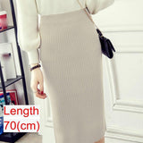 Women Office Skirt Spring Warm Knitted Pencil Skirts Ladies from Eternal Gleams