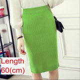 Women Office Skirt Spring Warm Knitted Pencil Skirts Ladies from Eternal Gleams