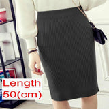 Women Office Skirt Spring Warm Knitted Pencil Skirts Ladies from Eternal Gleams