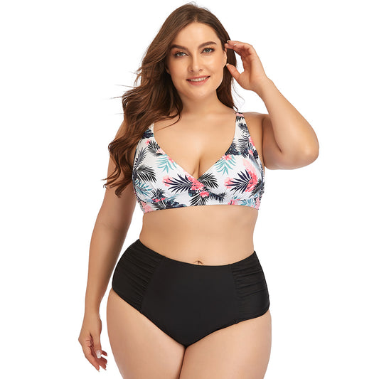 Curve Confidence: Plus Size Printed Bikini Set from Eternal Gleams