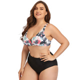 Curve Confidence: Plus Size Printed Bikini Set from Eternal Gleams