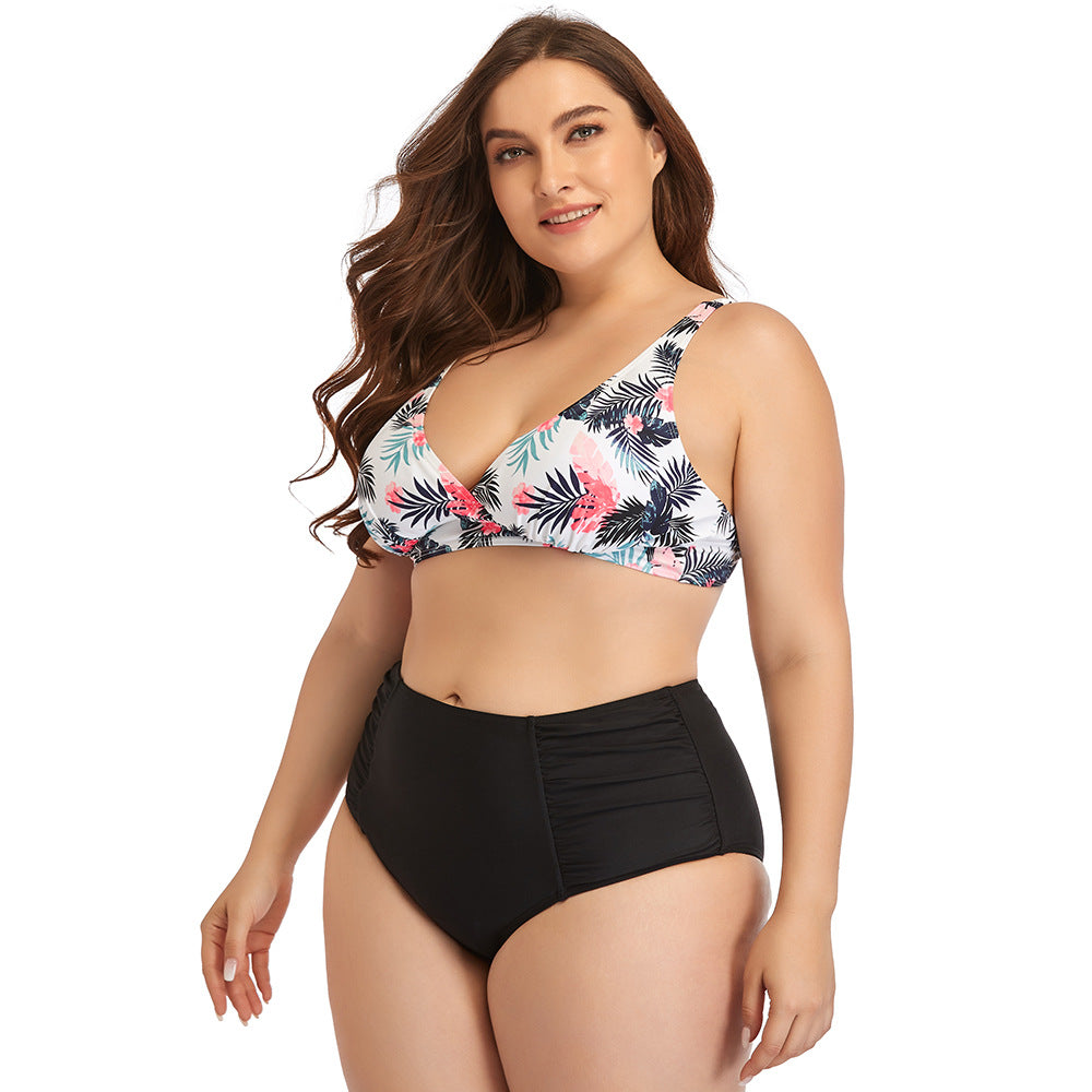 Curve Confidence: Plus Size Printed Bikini Set from Eternal Gleams