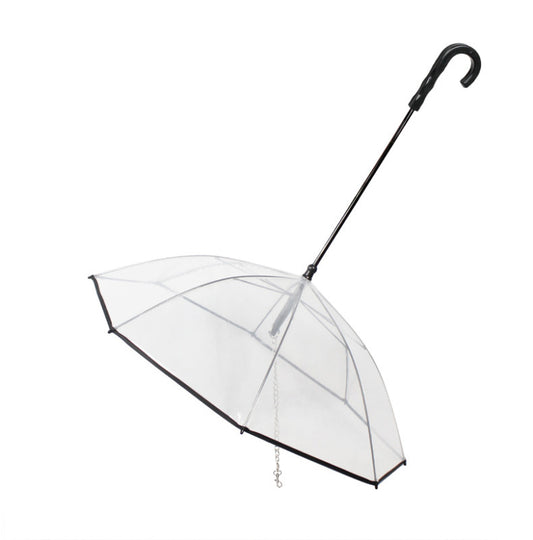 Pet's Best Friend: Clear Canopy Dog Umbrella from Eternal Gleams