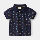 Summer Boys' Cotton Short-sleeved Polo Shirt from Eternal Gleams