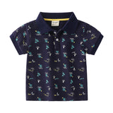 Summer Boys' Cotton Short-sleeved Polo Shirt from Eternal Gleams