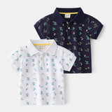 Summer Boys' Cotton Short-sleeved Polo Shirt from Eternal Gleams