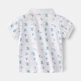 Summer Boys' Cotton Short-sleeved Polo Shirt from Eternal Gleams