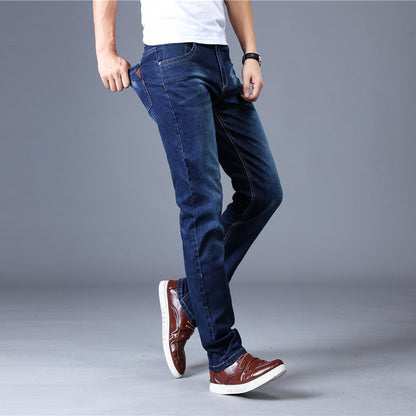 Men's Jeans Slim / Straight-leg Stretch Trousers