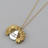 You Are My Sunshine Sunflower Necklace for Women and Men from Eternal Gleams