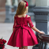 Elegant Off-Shoulder Princess Dress for Girls from Eternal Gleams.