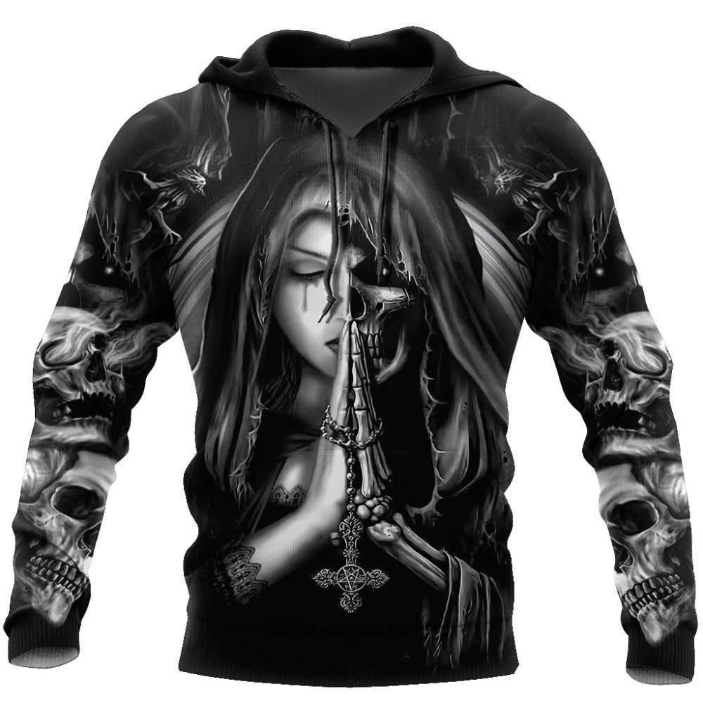 Halloween Skull Anime 3D Sweatshirt from Eternal Gleams