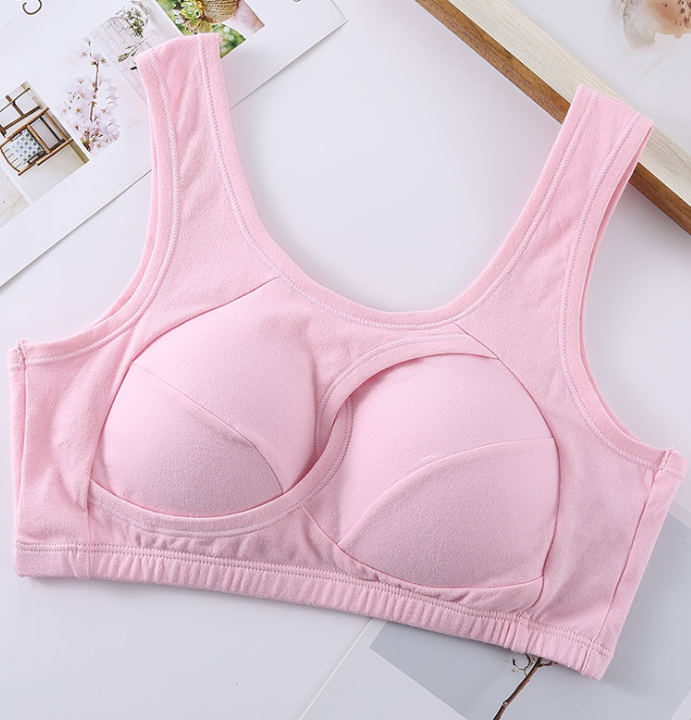 Cotton Anti-expansion Anti-Sag Gathering Adjustment Sports Bra from Eternal Gleams