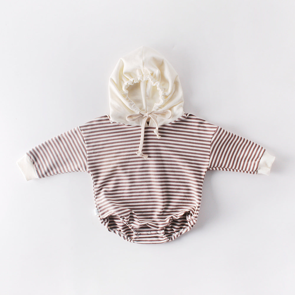 Costume d'éclosion rayé confortable - Vêtements de bébé pour l'automne