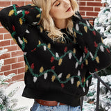 Festive Glow: Christmas Lantern Pullover Sweater from Eternal Gleams