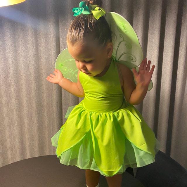 Adorable Green Elf Dress for Girls with Tinker Bell Butterfly Details from Eternal Gleams.