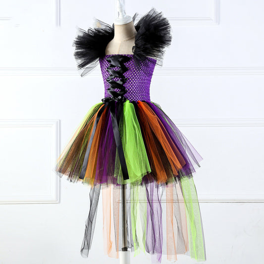 Magical Halloween Wizard Dress for Girls from Eternal Gleams.