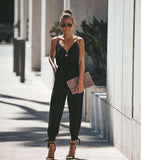 Flaunt Your Style: Printed Sexy Backless Jumpsuit