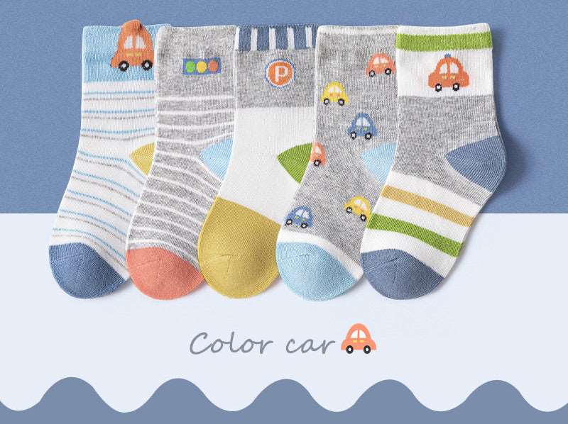 Cute Cartoon Baby Cotton Boys And Girls Princess Wind Tube Socks