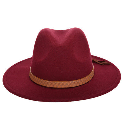 Woolen Jazz Hat Fashion Female Hat Top Hat from Eternal Gleams