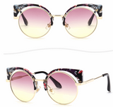 Fashion vintage metal frame sunglasses