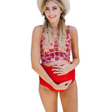 Blossom Bump: High Waist Maternity Swimwear Set