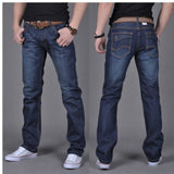 Men's Denim Long Pants Trendy Men's Denim Straight-Leg Pants from Eternal Gleams