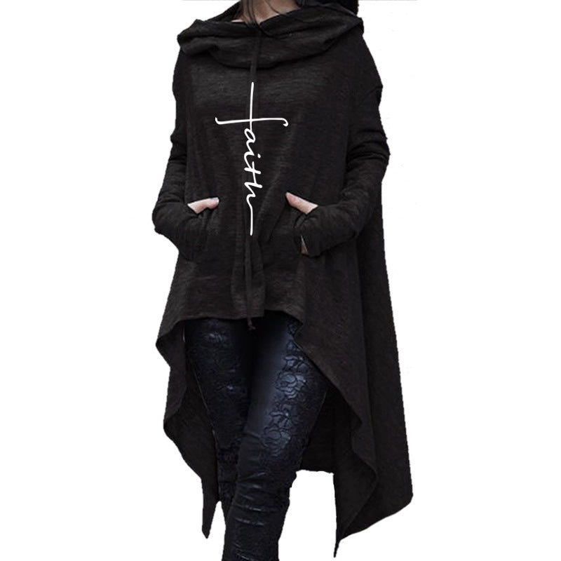 Long embroidered cloak hooded sweater from Eternal Gleams