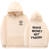 Letter printed Hoodie men's and women's fleece hoodies from Eternal Gleams