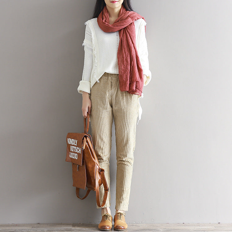 Corduroy Pants - Loose Casual Trousers from Eternal Gleams