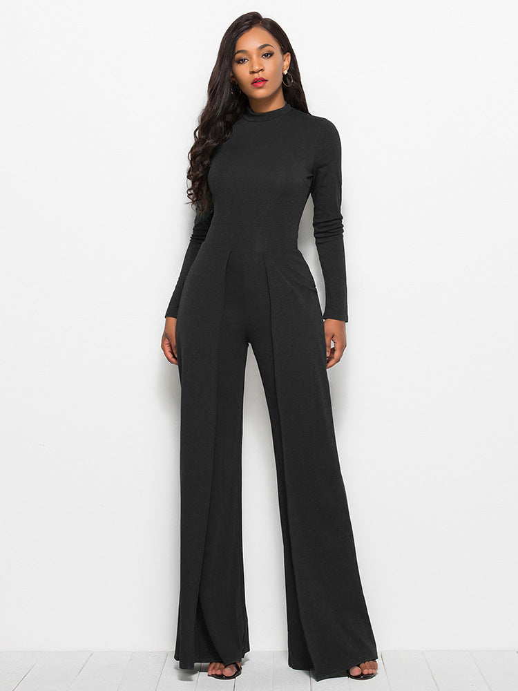 Sultry Long Sleeve Wide Leg Jumpsuit from Eternal Gleams