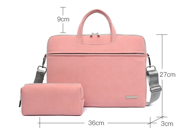 PU Leather Laptop Bag for Business and Travel - Stylish and Durable from Eternal Gleams