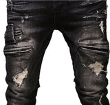 Men Vintage Distressed Denim Jeans Trousers Pants from Eternal Gleams