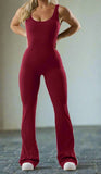 Sexy backless slim fit hip raise yoga jumpsuit in Various colors from Eternal Gleams