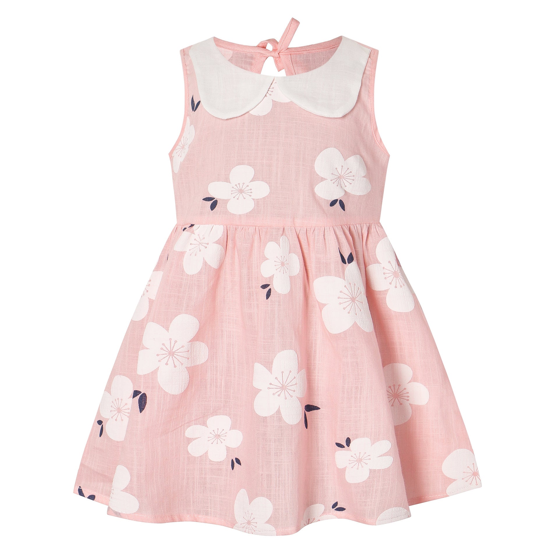 Toddler girl PINK floral dress from Eternal Gleams, sizes 1T to 9T. 