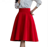 New All-match Umbrella High Waist Mid-length Skirt from Eternal Gleams