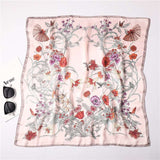 Silk scarf imitation silk scarf