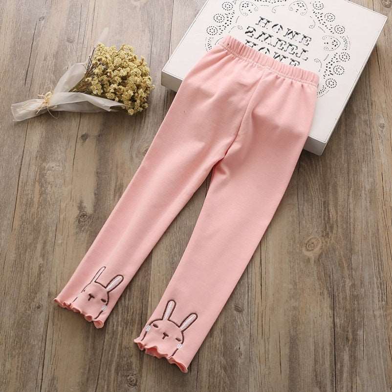 Chic Comfort: Girls' Natural Cotton Leggings