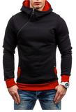 Oblique Zipper Hoody,Tracksuit Male Sweatshirt Hoody from Eternal Gleams